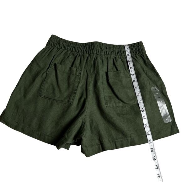 Gap Womens Linen Blend Olive Color Showers Sz XS - Picture 6 of 12